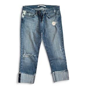 Joe's Jeans Distressed Crop / Boyfriend Denim